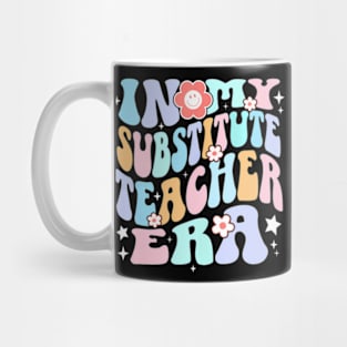 In My Substitute Teacher Era Groovy School Teacher Mug